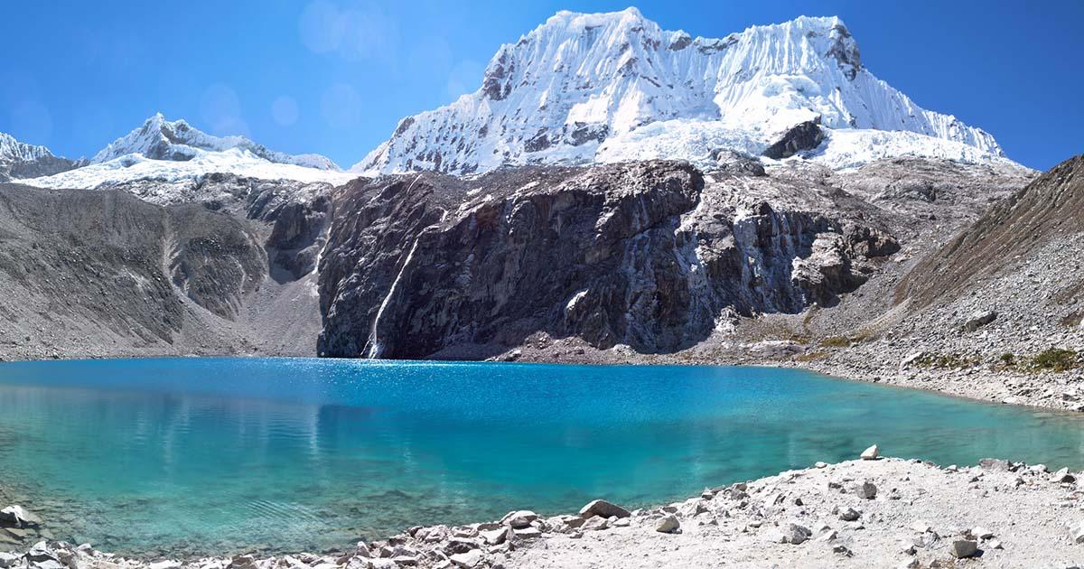 The sparkling crystal blue water of Laguna 69 makes this hike one you won't soon forget! 10.5 Laguna 69-14 by Esmee Winnubst, used under CC BY 2.0 / Cropped and compressed from original