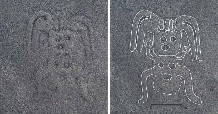 <div class="entry-thumb-caption">An impressive, newly discovered humanoid Nazca Line. Photo provided by <a href="https://www.yamagata-u.ac.jp/en/" rel="noopener" onclick="javascript:window.open('https://www.yamagata-u.ac.jp/en/'); return false;">Yamagata University</a>.</div>