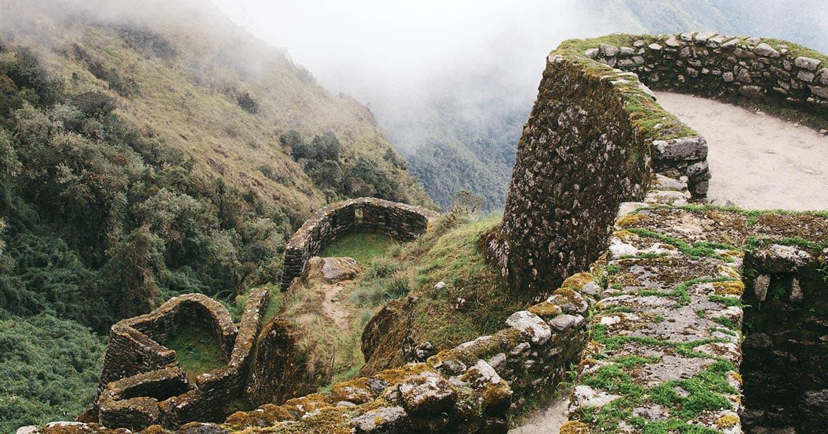 Inca Trail ruins. Photo by John Salzarulo on Unsplash.