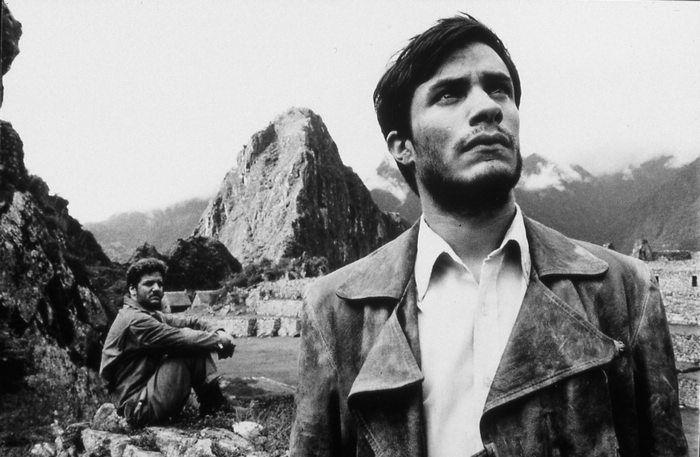 A scene from "The Motorcycle Diaries" filmed on location at Machu Picchu. Photo from "The Motorcycle Diaries"