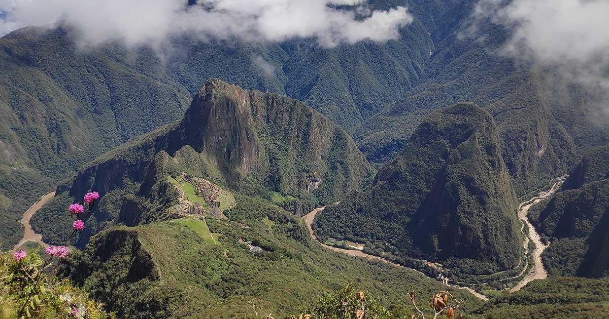 Aerial view from the Machu Picchu Mountain hike. Photo by Lizzie Thomas of Peru for Less.