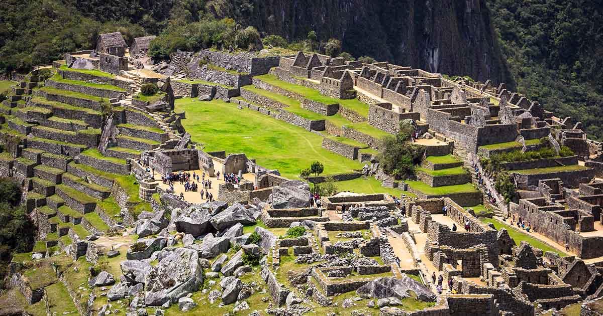 Aerial view of the Machu Picchu ruins. Photo by Daniella Beccaria.