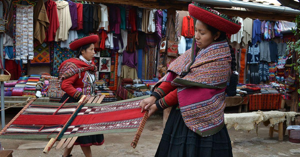 Traditional Peruvian textiles. Photo by Pamela Huber on Unsplash.