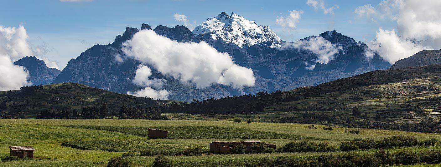 Landscape view of mountains and terrain