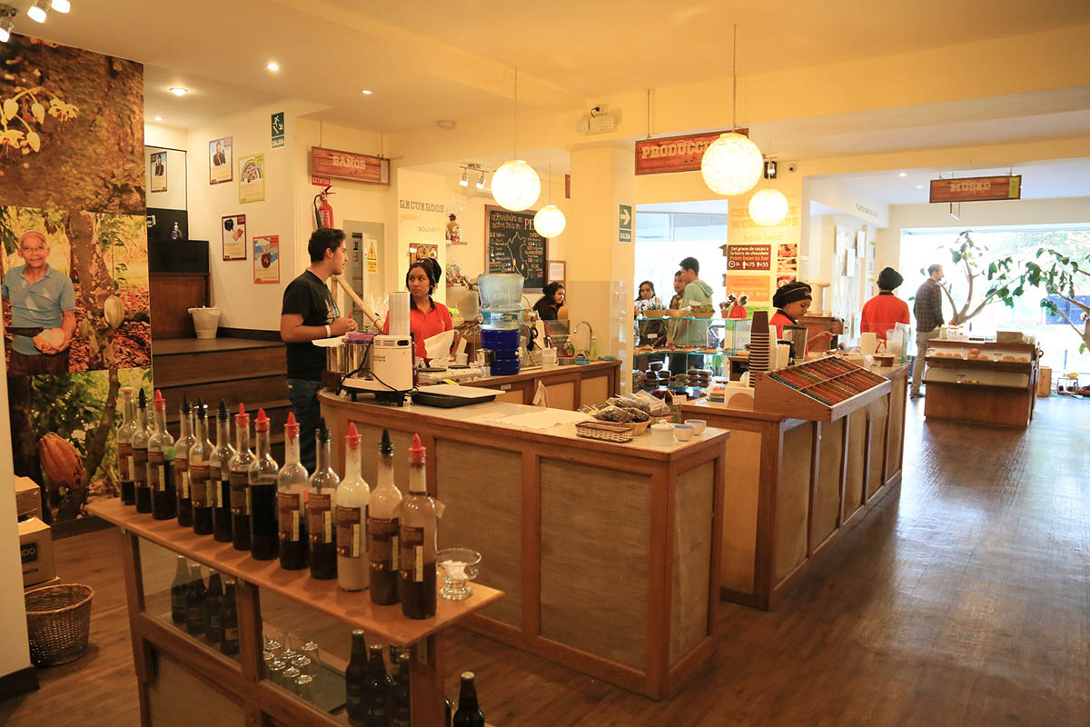 Workshop area of ChocoMuseo in Miraflores, a popular tour for chocolate lovers to learn and sample