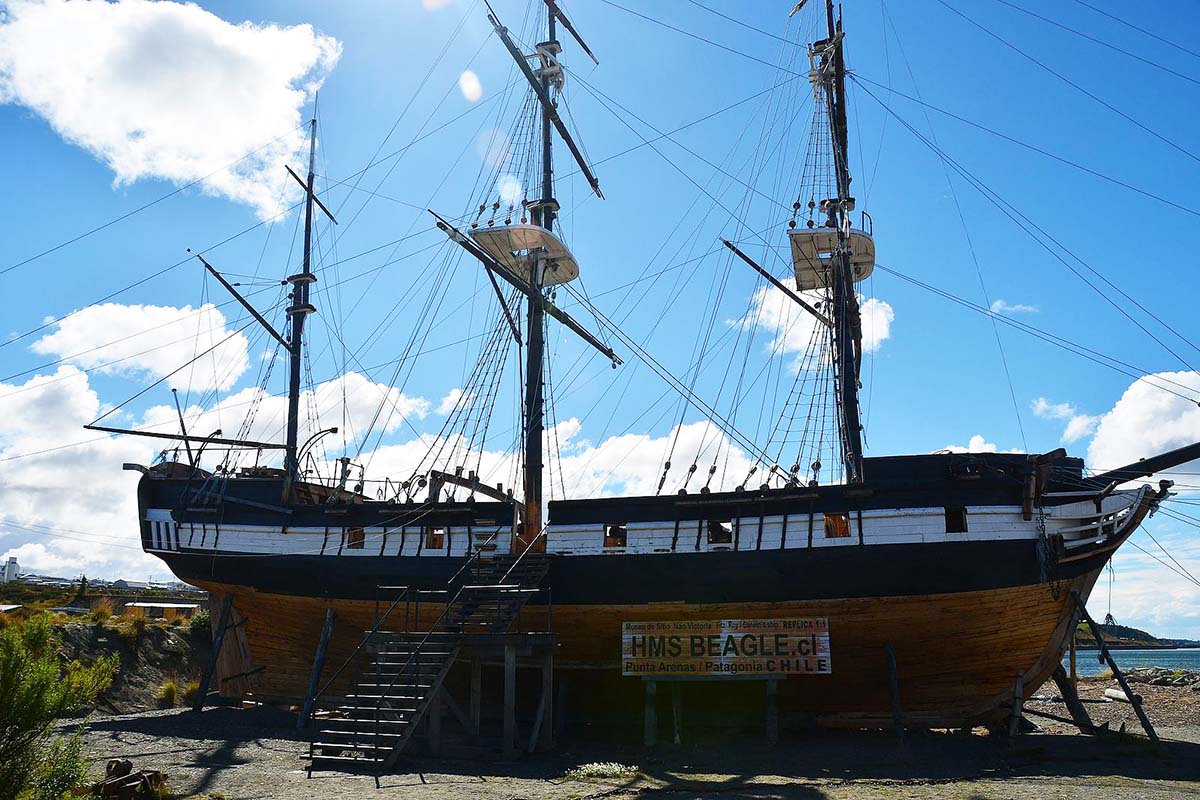 Replica of the HMS Beagle, the ship Charles Darwin rode on his research expedition to the Islands.