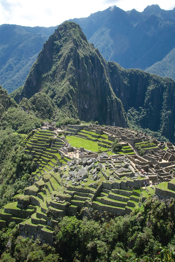 Beautiful view of Machu Picchu on a honeymoon